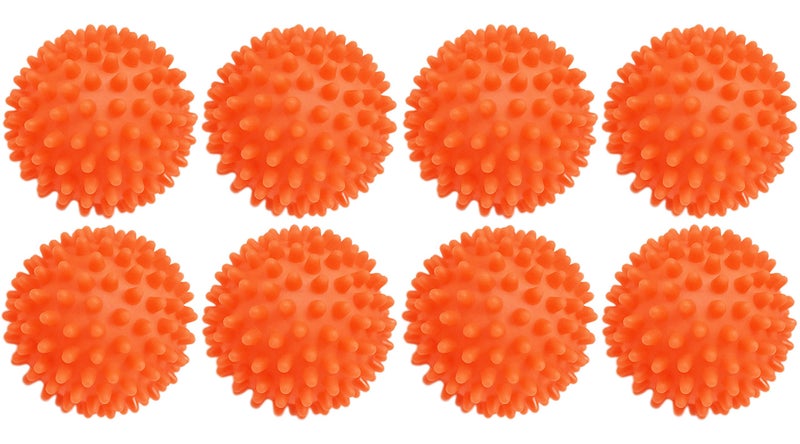 REGENT Reusable Orange Dryer Balls - 2.75" Eco-Friendly Fabric Softener Alternative for Laundry - Reduces Drying Time & Static, Softens Clothes Naturally - Image 1