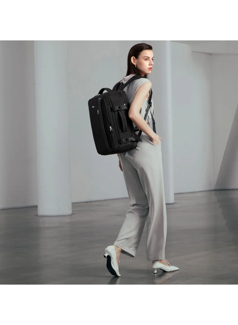Chantria Black Expandable Laptop Backpack for Women Water Resistant Multifunctional Anti-Theft Backpack with 180Â° Opening and Water-Proof Compartment, CB00617, Black for Women | Best Price UAE