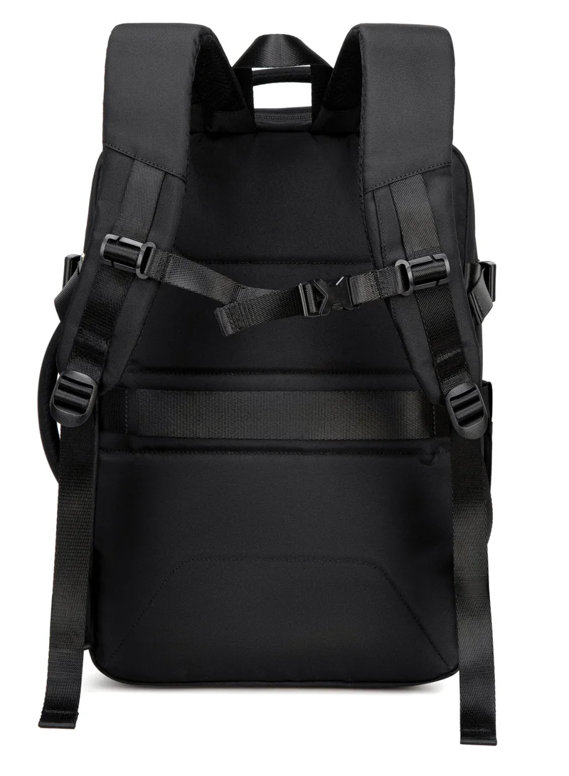 Chantria Black Expandable Laptop Backpack for Women Water Resistant Multifunctional Anti-Theft Backpack with 180Â° Opening and Water-Proof Compartment, CB00617, Black for Women | Best Price UAE
