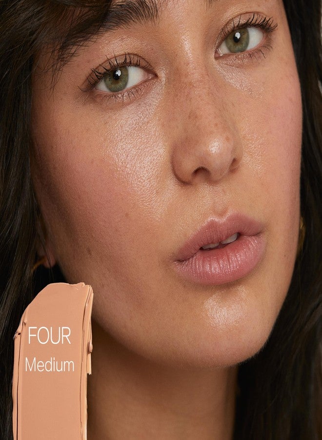 سايي كريم أساس مرطب ملون من ساي سليب تينت مع عامل حماية من الشمس 35 - تغطية خفيفة، لون بشرة متوهج وواقي شمس معدني للوجه مع حمض الهيالورونيك المرطب - أساسيات مكياج الصيف - الدرجة الرابعة (1.35 أونصة) - Image 4