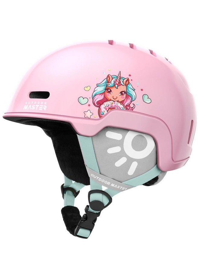 OutdoorMaster Kids Ski Helmet Snowboard Helmet For Boys Girls & Youth Durable Pc Shell Protective Eps Foam & 12 Cooling Vents Dial Fit Snow Helmet Certified Snow Sport Helmet Snowboarding Helmet  - Image 1