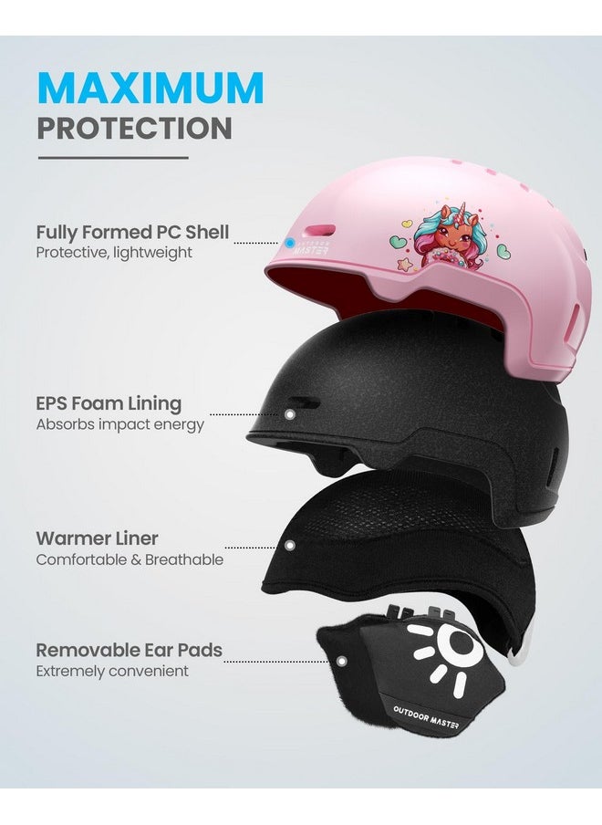 OutdoorMaster Kids Ski Helmet Snowboard Helmet For Boys Girls & Youth Durable Pc Shell Protective Eps Foam & 12 Cooling Vents Dial Fit Snow Helmet Certified Snow Sport Helmet Snowboarding Helmet  - Image 3