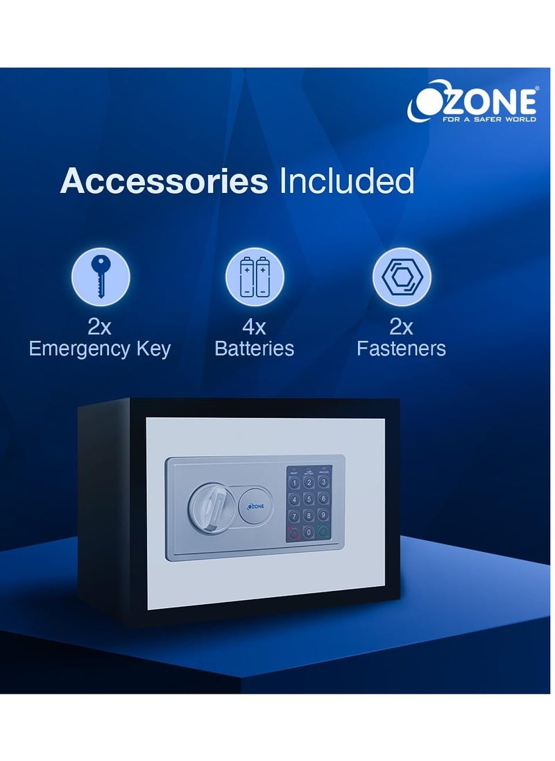 Ozone - Bas-I10 Digital Safe Volume - 7.8 Liter Electronic Locking System User Pin Code Access 12 Months Warranty (Multi) - Image 1