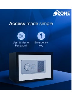 Ozone Bas-I10 Digital Safe Volume - 7.8 Liter Electronic Locking System User Pin Code Access 12 Months Warranty (Multi)  - Image 3
