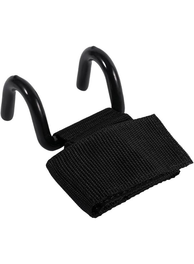 Professional weightlifting hooks with wrist support straps - a pair of exercise hooks for heavy lifting, adjustable for grip support and reduced hand strain. - Image 4
