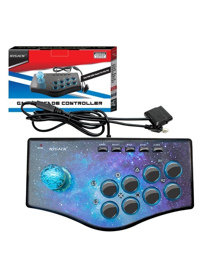 NYGACN P2 Computer Tv Projector Game Console Joystick P3 Android Mobile Phone Joystick Wired King Of Fighters Arcade Joystick - Image 1