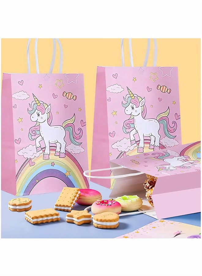 Unicorn Gift Bags for Kids Birthday Party Favors-12 Pcs - Image 4