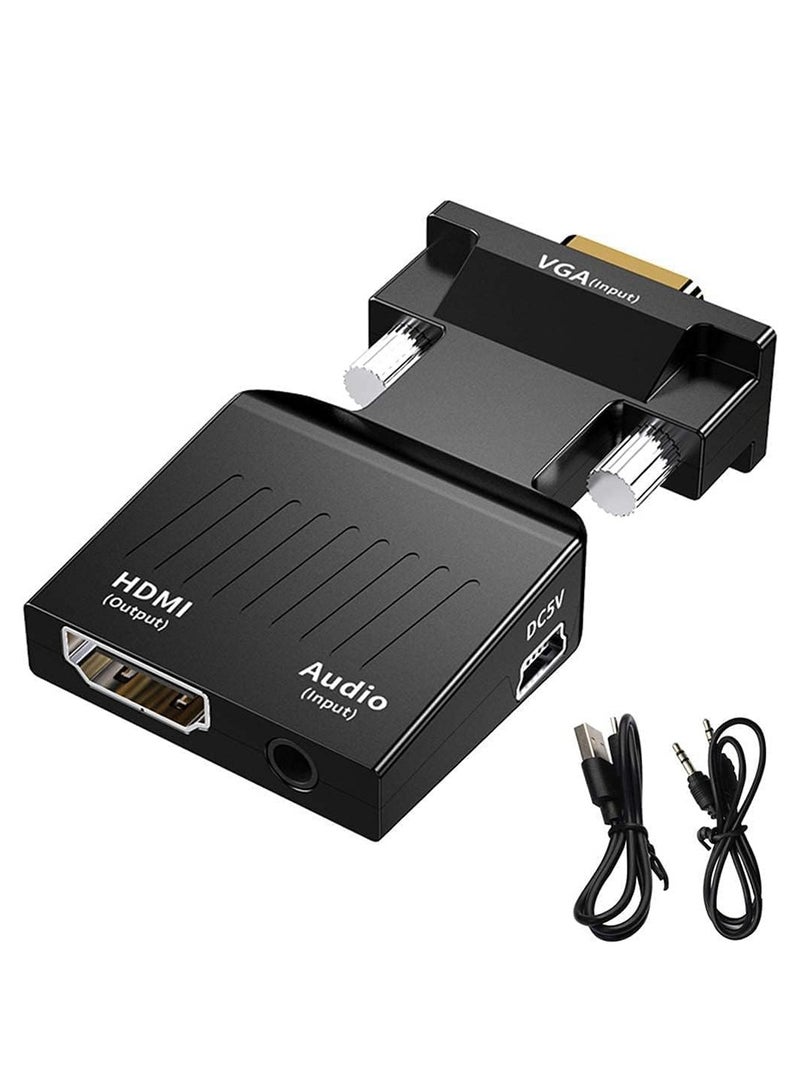 محول VGA إلى HDMI - أسود - Image 1