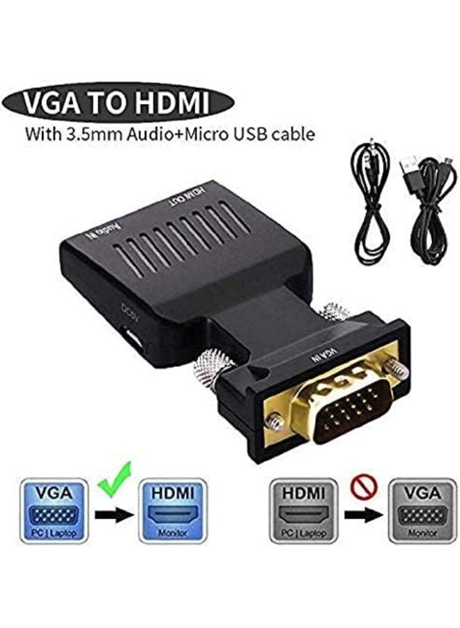 محول VGA إلى HDMI - أسود - Image 4