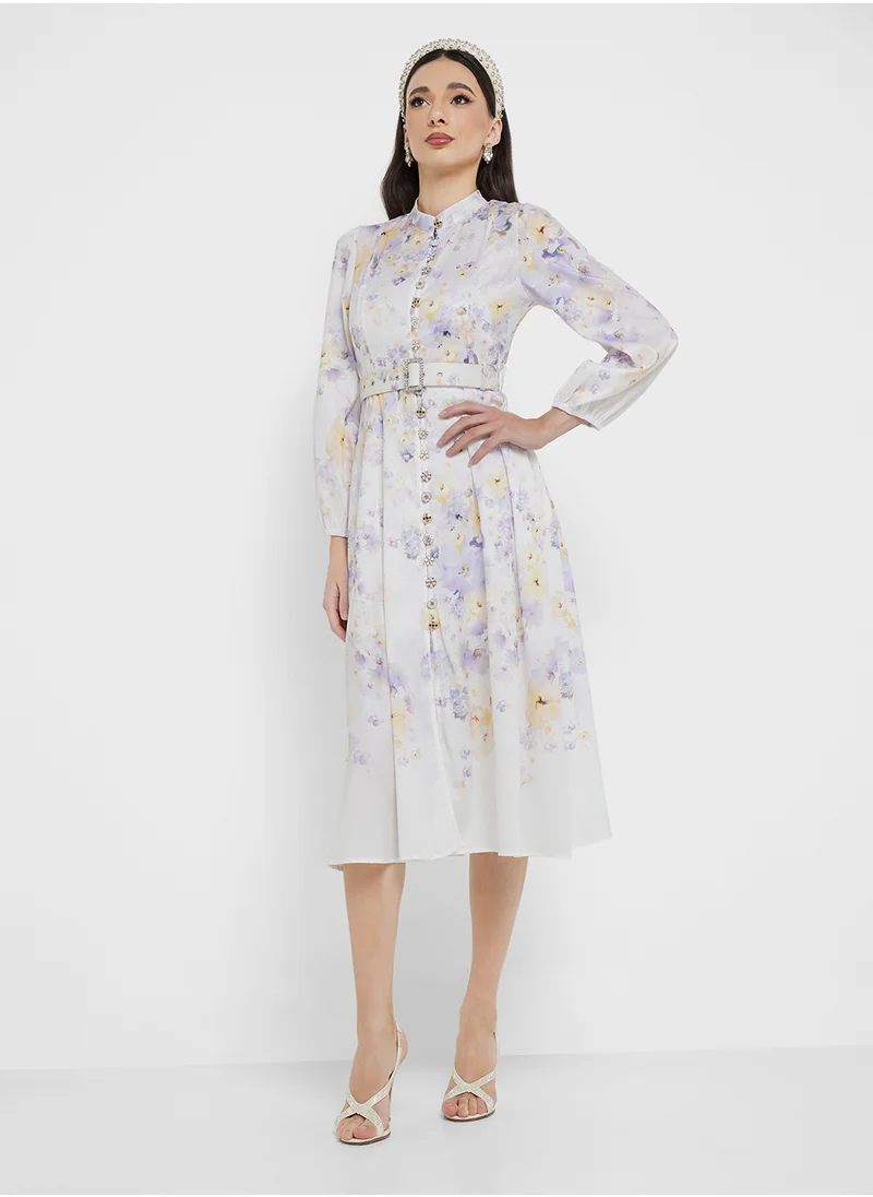 ايلا Floral Print Dress