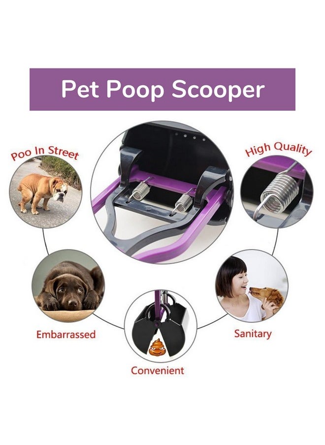 Generic Portable Pet Pooper Scooper For Animal Waste Cleaner, Sanitary Dog Waste Pick Up Dispense With Steel Lock (Mini Scooper)  - Image 5
