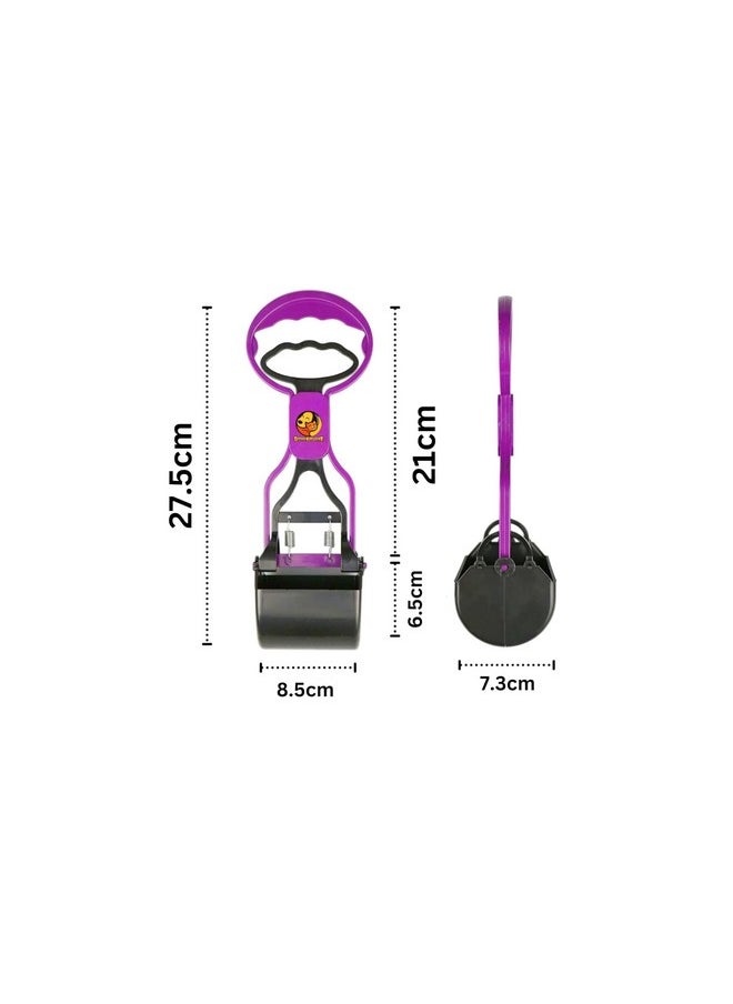 Generic Portable Pet Pooper Scooper For Animal Waste Cleaner, Sanitary Dog Waste Pick Up Dispense With Steel Lock (Mini Scooper)  - Image 2