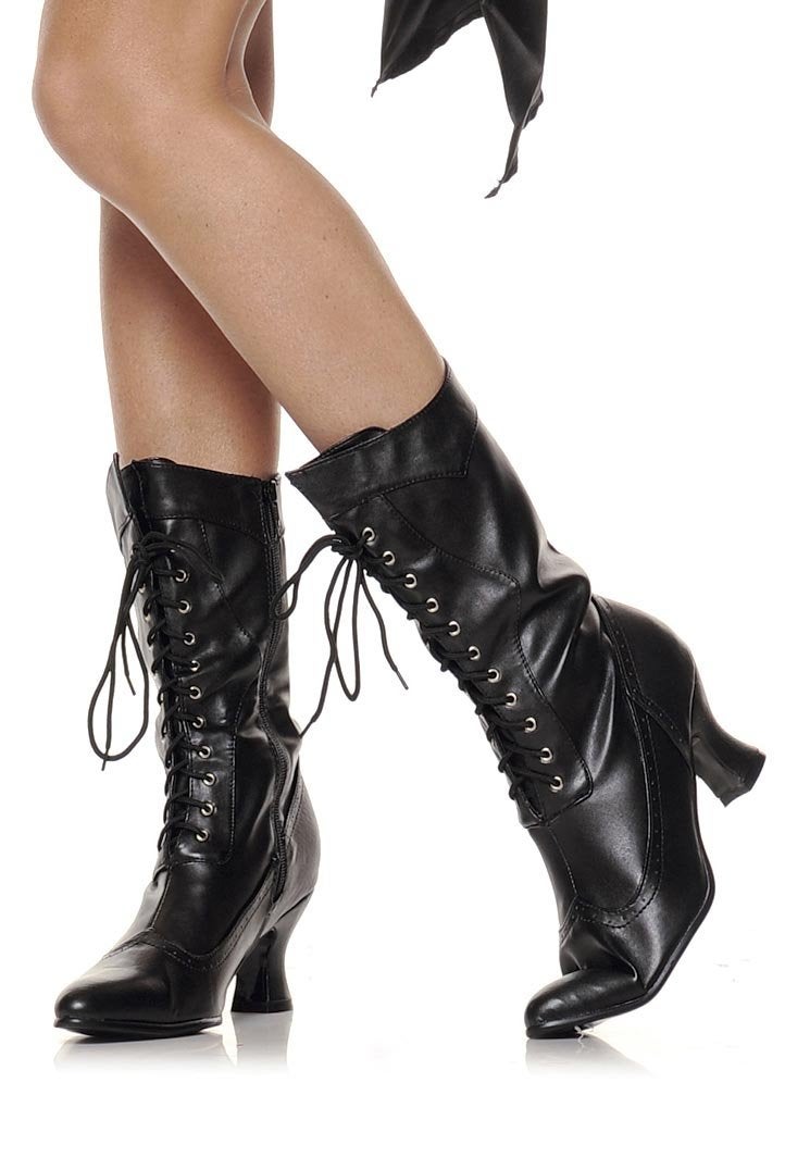 Ellie Shoes حذاء إلي للنساء 253 أميليا بوت فيكتوري، أسود بولي يوريثان، 10 M US - Image 2