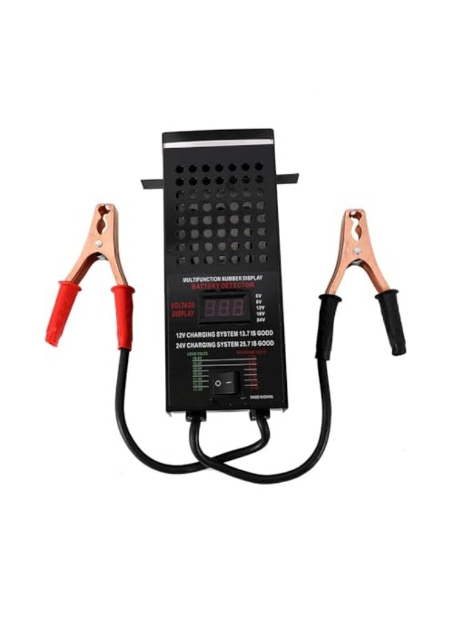 Generic Lawazim Digital Battery Tester - Durable Portable Voltage Analyzer with Insulated Copper Clips and Anti-Spark Design - for Battery Health Check, Car, Motorcycle Diagnostics and Preventive Maintenance  - Image 3