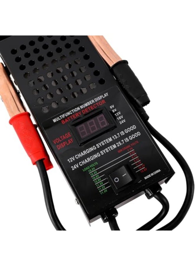 Generic Lawazim Digital Battery Tester - Durable Portable Voltage Analyzer with Insulated Copper Clips and Anti-Spark Design - for Battery Health Check, Car, Motorcycle Diagnostics and Preventive Maintenance  - Image 2