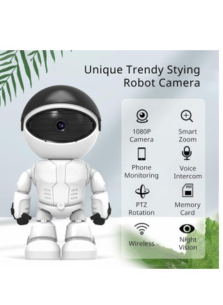1080P Home Security Wireless Camera, Robot IP Camera WiFi Surveillance Camera Baby Monitor for Baby/Pet Support 360˚ View, 2 Audio, Motion Tracking, Yoosee App Remote Access, White - pzsku/ZBC82E5A177CD9E0EB6FFZ/45/_/1739572133/13e5f1ed-3818-4715-bd68-5fb3fa9d6442
