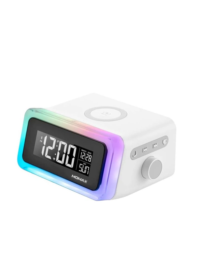 MOMAX QC2EUW Clock Digital Clock With Wireless Charger – White - pzsku/ZBC82E7B69889902101EAZ/45/1741633412/97839152-19a0-4f9b-a7cd-99f0f8471300