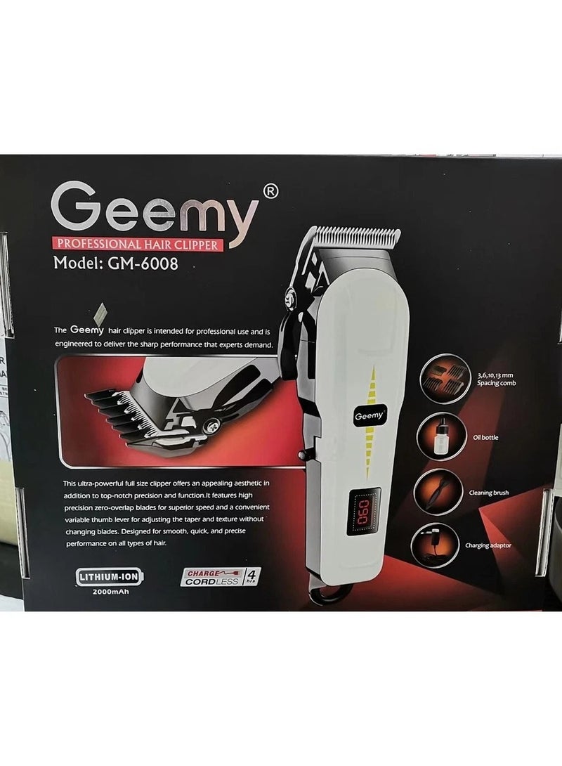 Geemy GM-6008 Professional Rechargeable Hair Clipper - Image 2