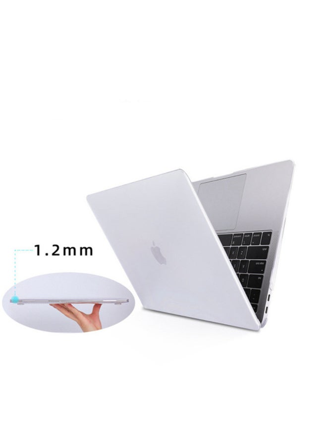 Generic - For Macbook Apple Laptop Protective Case Pro13/16/15 Inch Crystal Frosted Transparent Shell-Color:Water Blue-Applicable Model:Macbook 13.3 (MC207/MC516) - Image 1