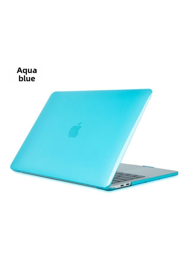 Generic - For Macbook Apple Laptop Protective Case Pro13/16/15 Inch Crystal Frosted Transparent Shell-Color:Water Blue-Applicable Model:Macbook 13.3 (MC207/MC516) - Image 1