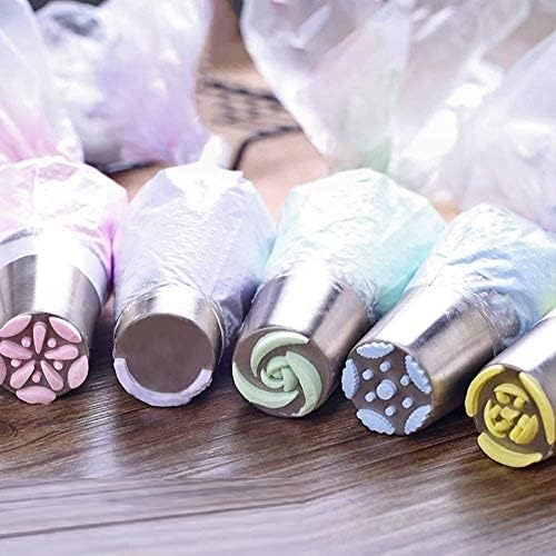 12 Russian Nozzles Piping Tips Cake Cupcake Decorating Set with 1 TriColor Coupler Use 3 Colors at Once Great Baking Gift  - Image 4