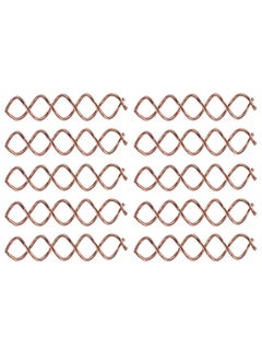 KALLORY Hair Clip 10 Pcs Spiral Hair Pins Twist Screw Hair Clips for Women Girls Bun Hair Style DIY Rose Gold