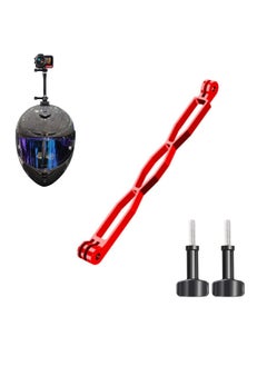 Y&D Camera Extension Arm Metal Pole for GoPro Hero10/ 9/ 8/ 7/ 6/ 5 Black, Ultra-Compact, Durable Mount Helmet Stick APEMAN, Aluminum TENKER, DJI Osmo Action and More (Red)  - Image 1