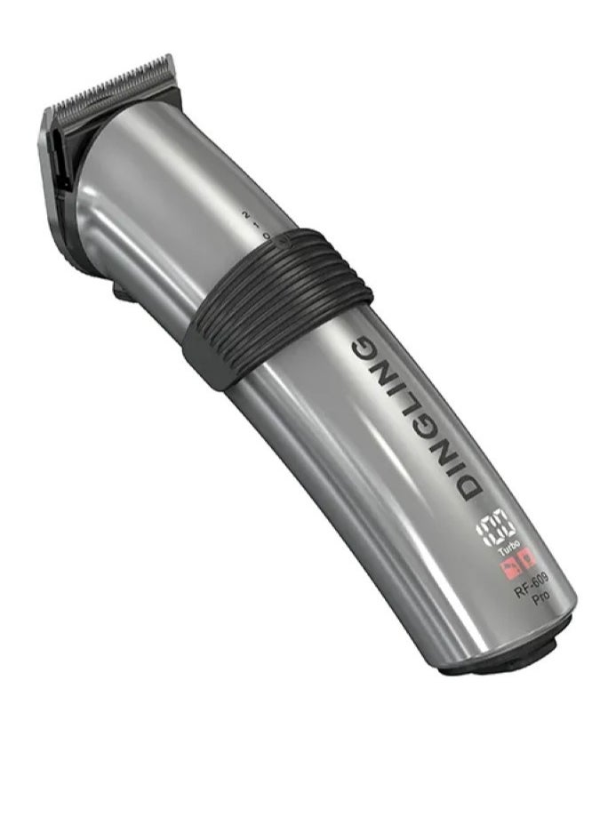 DINGLING Professional Electric Hair Clipper with Blade Men's Hair Trimmer RF-609PRO Silver  - Image 2