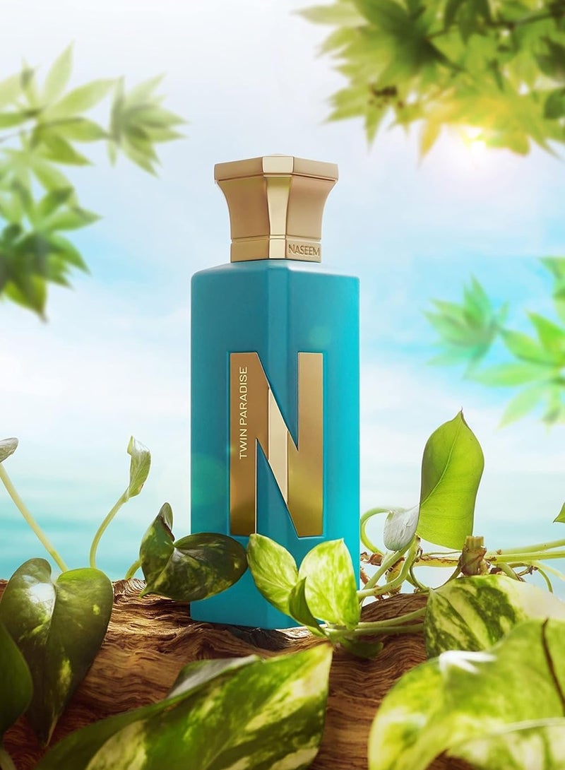 Naseem Twin Paradise Aqua Perfume 75 ml - Unisex Eau De Parfum for Men & Women - Subtle Tonal Fragrance  Long Lasting & Hypoallergenic Scent for Every Occasion - Image 2