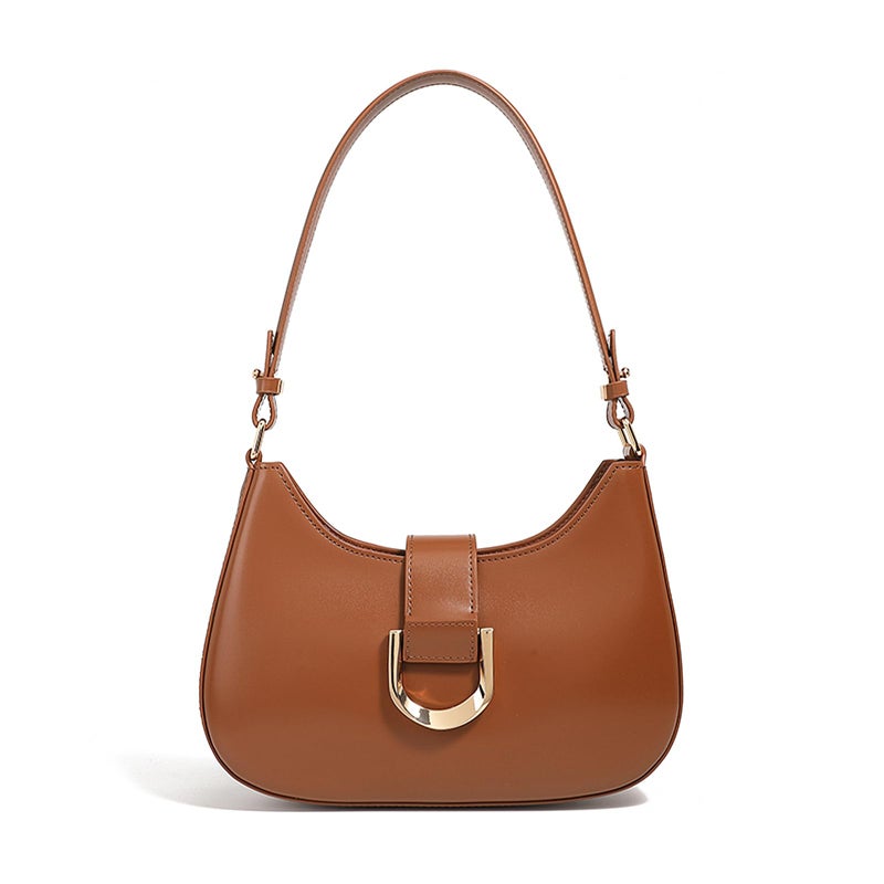 MoreFarther Genuine Leather Shoulder Bag, Purses for Women Hobo Bag Women's Crossbody Handbags with Removable Straps(Caramel) - Image 1