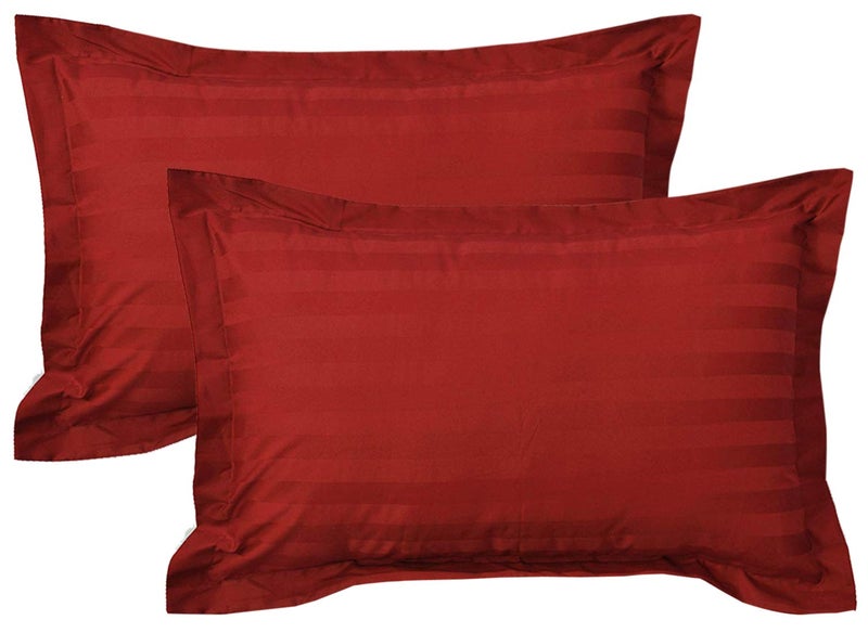 Kuber Industries Lining Design Cotton Pillow Cover- 18x28 Inch, Set of 6 (Red)-HS43KUBMART26788 - Image 2