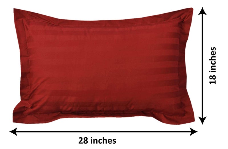 Kuber Industries Lining Design Cotton Pillow Cover- 18x28 Inch, Set of 6 (Red)-HS43KUBMART26788 - Image 5