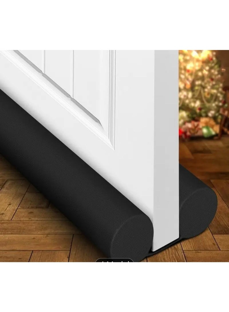 PU Leather Door Draft Stopper, Windproof Bottom Seal Strip - Image 1
