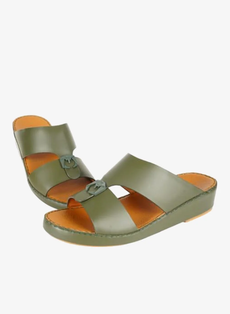 Barjeel Uno Olive 008-3522 Barjeel Mens Arabic Sandals  C-2025 Olive for Men | Best Price UAE