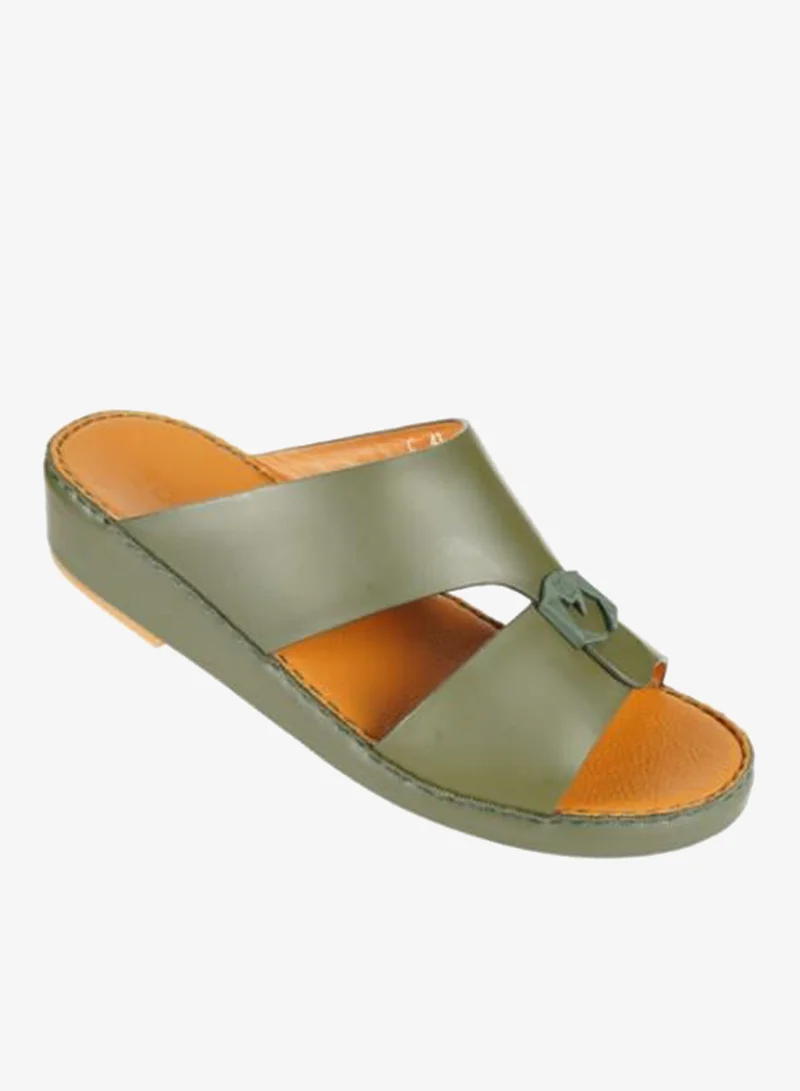 barjeel uno 008-3522 Barjeel Mens Arabic Sandals  C-2025 Olive