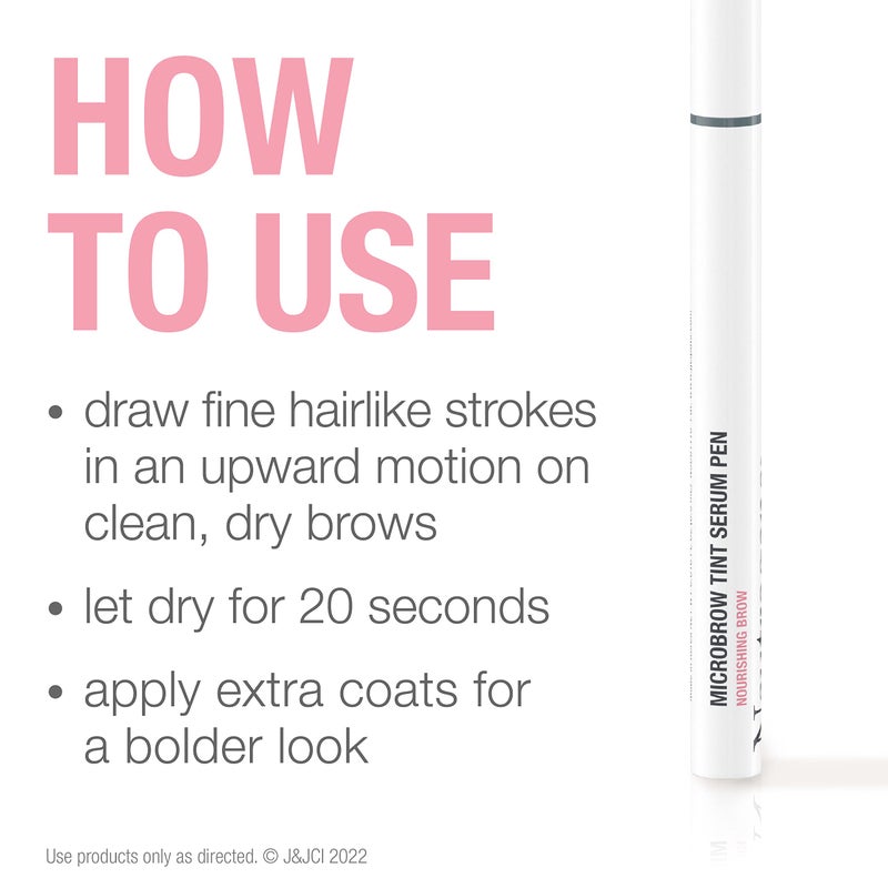 Neutrogena Microbrow Tint Serum Pen, Precision Tipped Tinted Eyebrow Pen with Panthenol to Nourish & Condition Brows, Helps Create Fuller, Natural-Looking Brows, Taupe, 0.016 Fl. Oz - Image 4