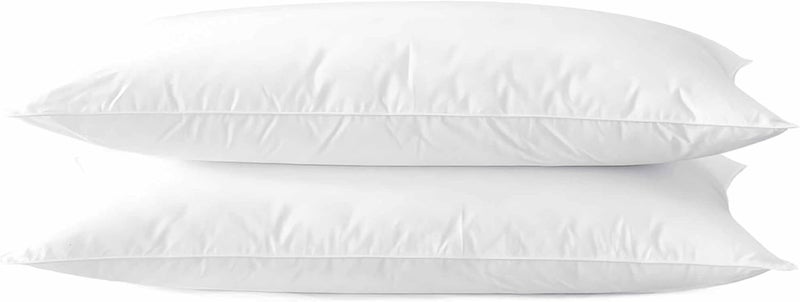 Acteb Ultra Thin Flat Soft Bed Pillows Standard Size Set of 2 Pack for Sleeping 20"x26", Hypoallergenic Skin Friendly Machine Washable - Image 1