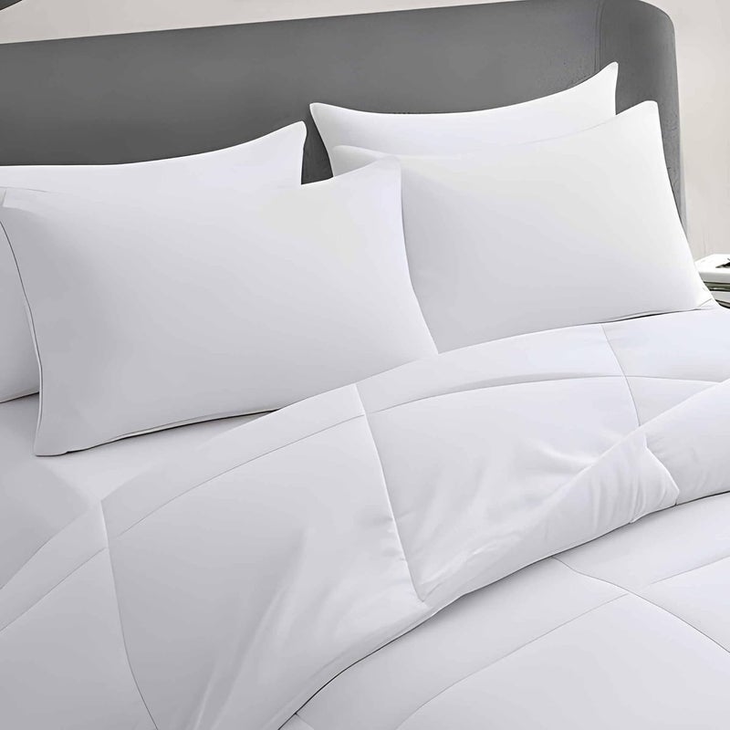 Acteb Ultra Thin Flat Soft Bed Pillows Standard Size Set of 2 Pack for Sleeping 20"x26", Hypoallergenic Skin Friendly Machine Washable - Image 2