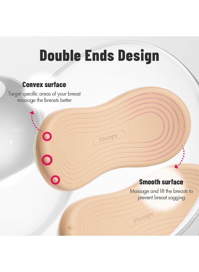 Phanpy Lactation Massager, Breast Massager for Breastfeeding, Breastfeeding Essentials, 2-in-1 Multiple Modes of Heat and Vibration Breastfeeding Supplies, Relieve Clogged Ducts - Image 2
