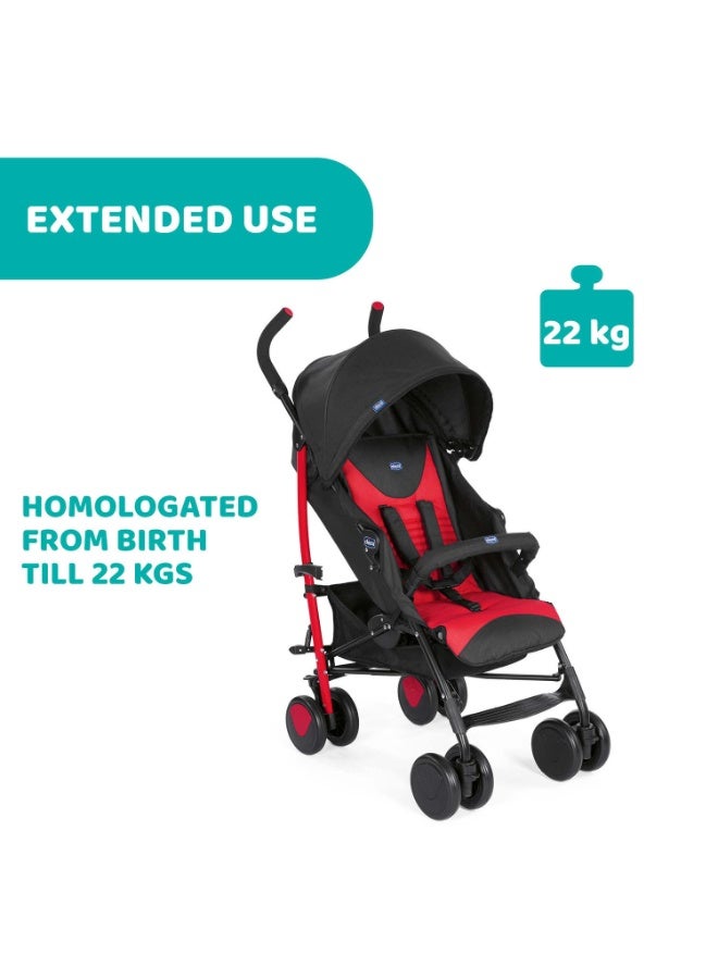 Chicco Echo Stroller with Bumper Bar, Pram for 0 to 5 years New Born / Baby / Toddler / Kid (Boy,Girl), (Upto 22 Kgs, Red) - Image 4