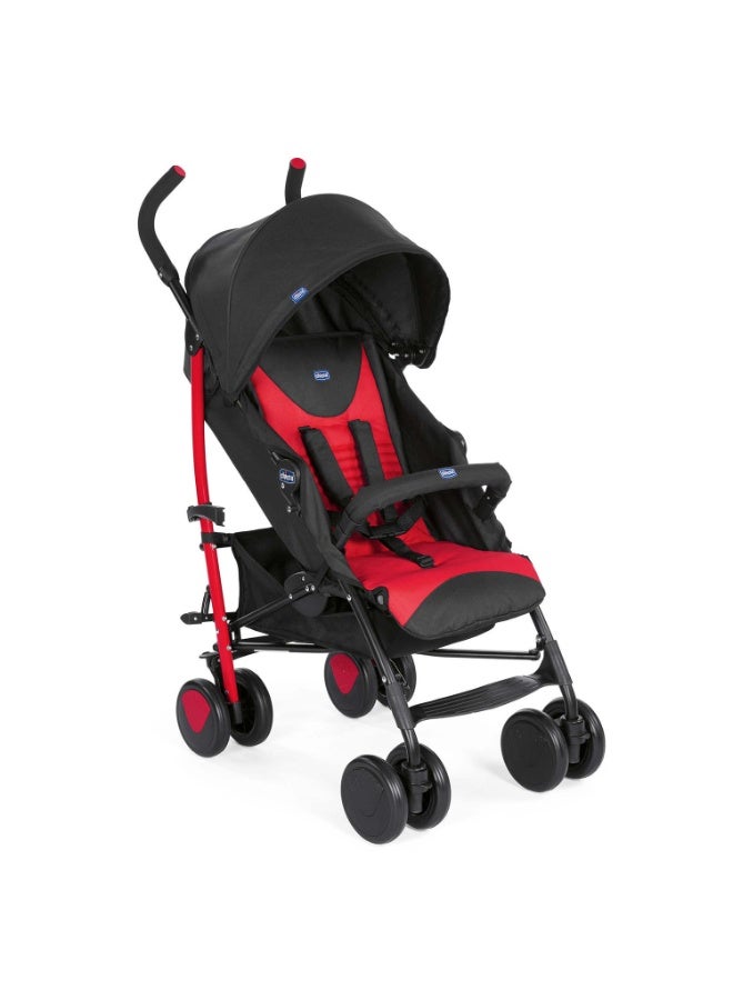 Chicco Echo Stroller with Bumper Bar, Pram for 0 to 5 years New Born / Baby / Toddler / Kid (Boy,Girl), (Upto 22 Kgs, Red) - Image 1