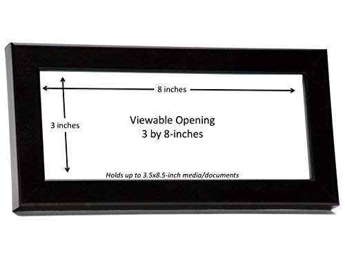 Creative Picture Frames [DRMM3.5x8.5bk] Black Business License Frame Holds 3.5 by 8.5-inch Self Standing Easel Back with Hanger - Image 3