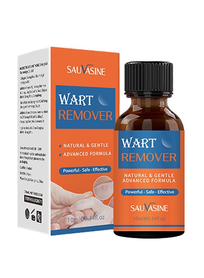 SAUVASINE Warts Remover 10ml, Gentle u0026 Effective Treatment for Common Warts, Plantar Warts, Flat Wart - Image 1