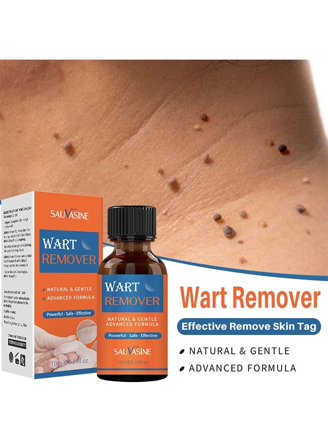 SAUVASINE Warts Remover 10ml, Gentle u0026 Effective Treatment for Common Warts, Plantar Warts, Flat Wart - Image 2