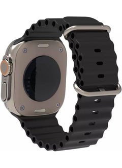 Decent Case Apple Watch Series 2/3/4/5/6/7/8/se/ultra 42MM 44MM 45MM 49MM Ocean Loop Metal Buckle Silicone Strap