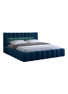 A to Z Furniture Mercy Upholstered Bed Queen, King And Super King Sizes 180x200cm King size Bed in Navy Blue Color 