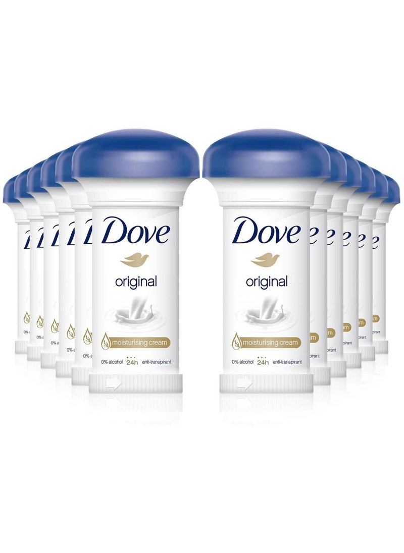 Dove - Original Moisturising Cream 50ml (Pack of 12) - Image 1