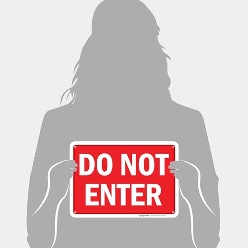 Sigo Signs Do Not Enter Sign, 10x7 Inches, Rust Free .040 Aluminum, Fade Resistant, Made in USA - Image 4