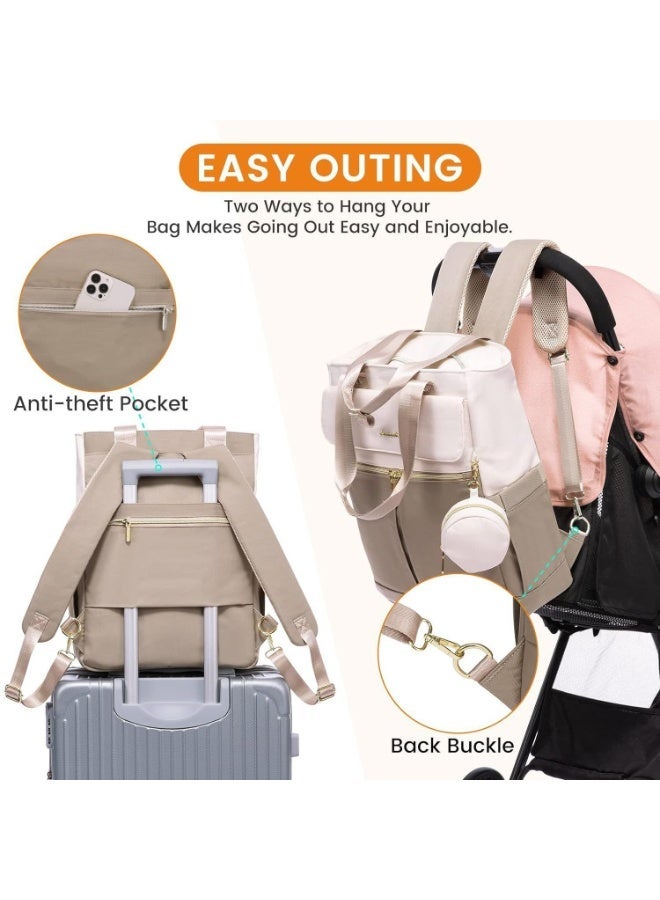 Diaper mommy bag outdoor laptop bag travel leisure bag men and women fashion backpack - Image 2