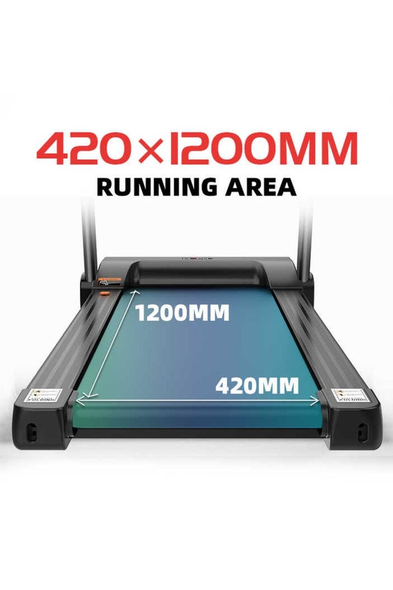COMMANDO Treadmill with 110 kg Weight Capacity, LED Display, and 3 Incline Levels - Image 2